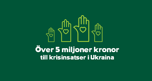Coops medlemmar och konsumentföreningar skänker tillsammans 5,3 miljoner kronor till krisinsatser i Ukraina