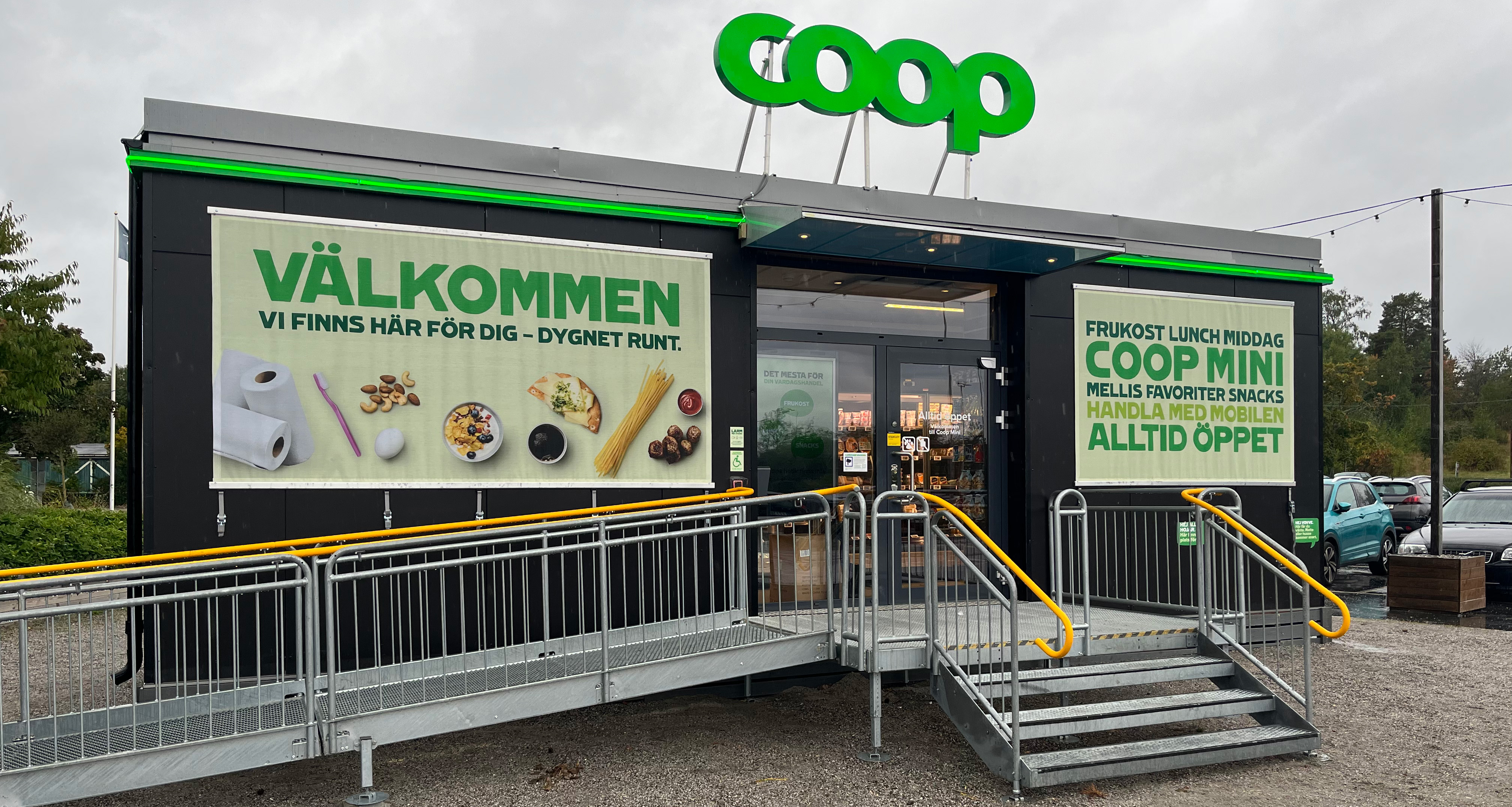 Premiär för Stockholms första dygnet-runt-öppna och helt obemannade livsmedelsbutik