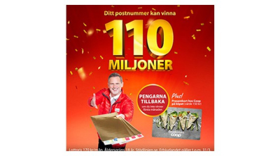 Coop fortsätter lyckat samarbete med Postkodlotteriet