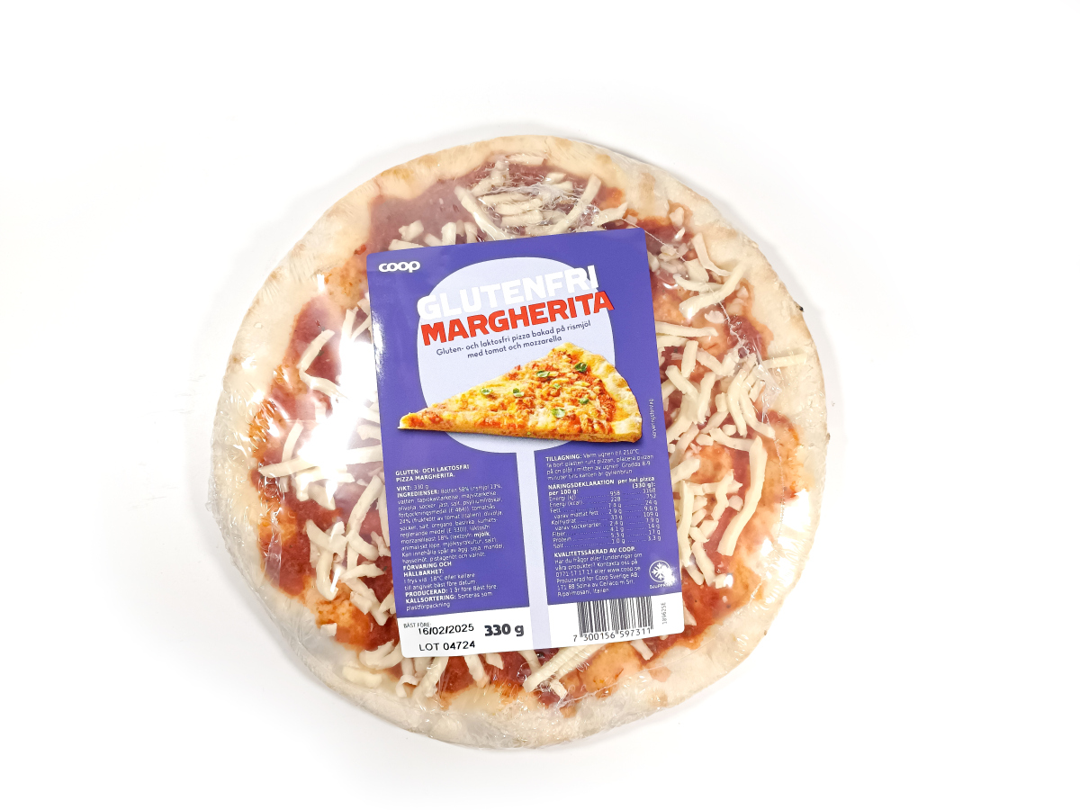 Glutenfri pizza Margherita Coop