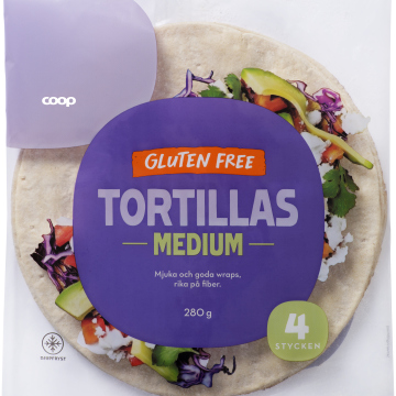 Glutenfri tortilla Coop