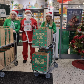 Coop Tullhuset är en av de butiker som bidrar till Julhjälpen Gävleborg.