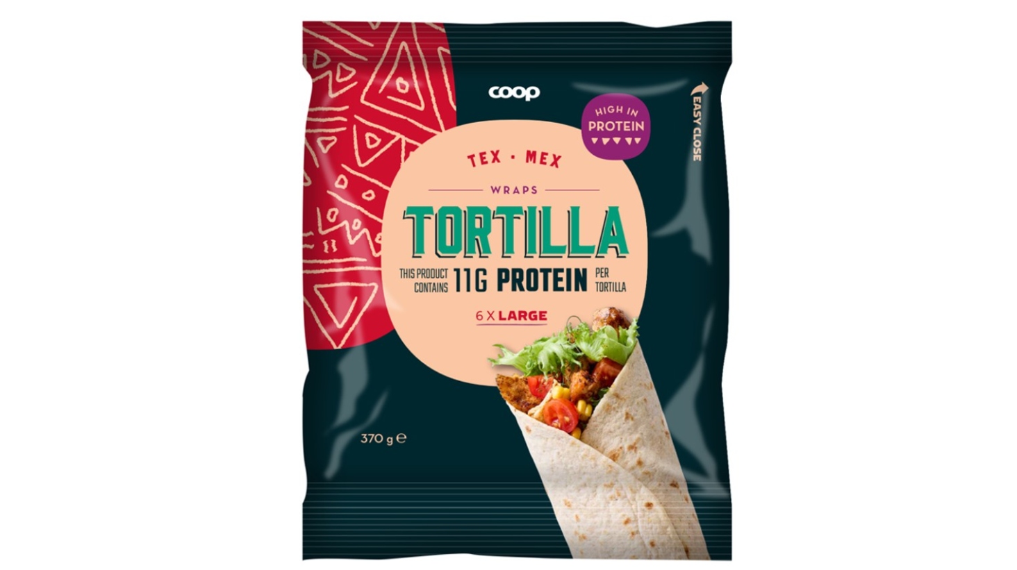 Coop släpper tortillas med extra mycket protein