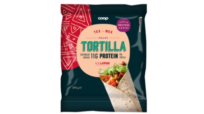 Coop släpper tortillas med extra mycket protein