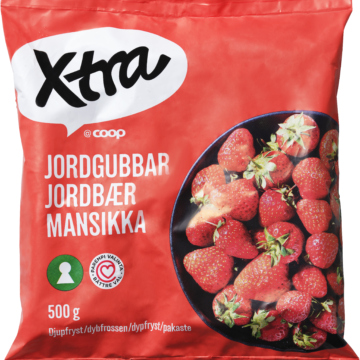 Xtra jordgubbar 500 gram
