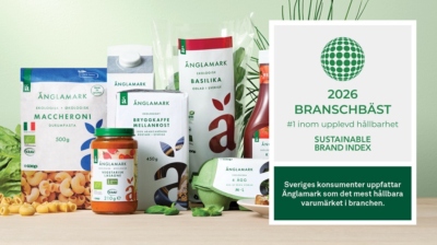 Änglamark branschvinnare – rankas som Sveriges mest hållbara varumärke enligt Sustainable Brand Index 2026