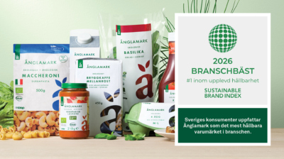 Änglamark branschvinnare – rankas som Sveriges mest hållbara varumärke enligt Sustainable Brand Index 2026